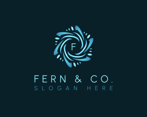 Cooling Fan Ventilation logo design