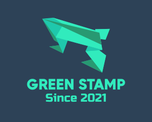 Green Frog Origami logo design