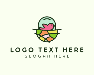 Colorful Bird Nest  logo