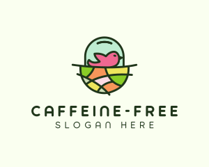 Colorful Bird Nest  logo design