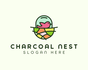 Colorful Bird Nest  logo