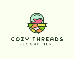 Colorful Bird Nest  logo design