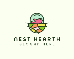 Colorful Bird Nest  logo