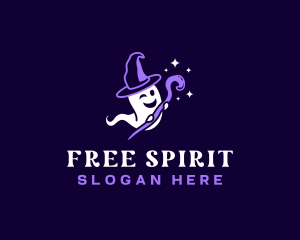 Ghost Mage Magic logo design