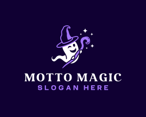 Ghost Mage Magic logo design