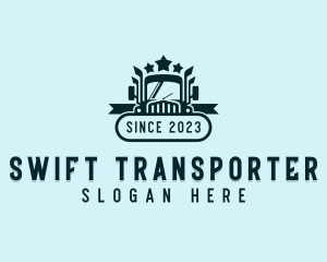 Transport Logistics Trucking logo design