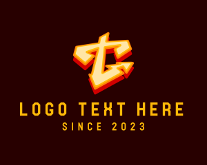 Streetwear Graffiti Letter T logo