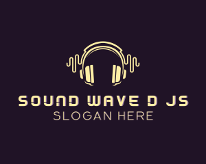 Headphone Music Beat logo design