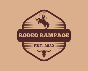 Rustic Western Cowboy logo design