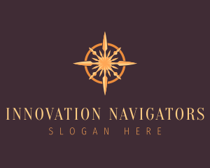 Travel Compass Locator logo design