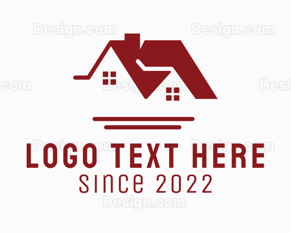 Red House Roofing Contractor Logo