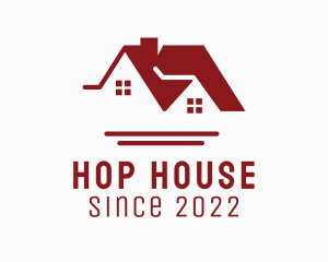 Red House Roofing Contractor  logo design