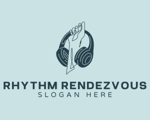 Music Sound Headphone logo design