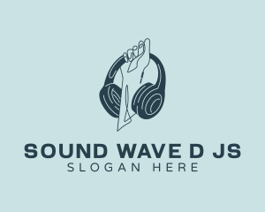 Music Sound Headphone logo design