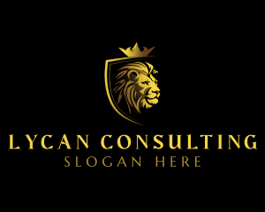 Royal Lion Crown logo design