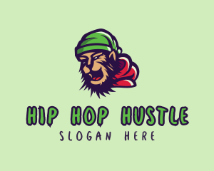 Hip Hop Chimp Graffiti  logo design