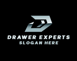 Express Metal Fabrication Letter D logo design