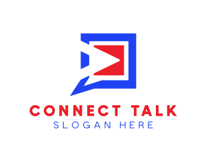 Video Player Talk logo design