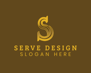 Modern Elegant Marketing Letter S logo design