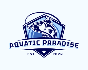 Aquatic Fish Bait  logo design