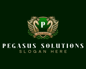 Pegasus Royal Crest logo design