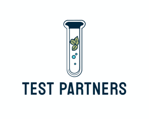 Herbal Test Tube Medical logo