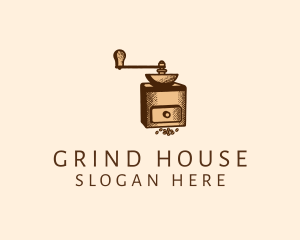 Coffee Grinder Barista logo design