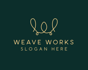 Yarn Thread Weaving logo design