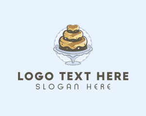 Tiered Cake Pastry logo design