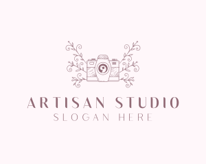 Floral Camera Photographer logo design