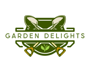 Gardening Shovel Tool logo design