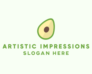 Vegetarian Avocado Fruit  logo design