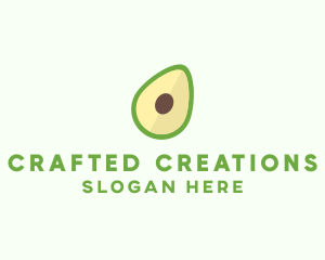 Vegetarian Avocado Fruit  logo design