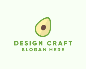 Vegetarian Avocado Fruit  logo design