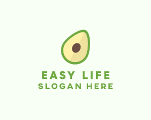 Vegetarian Avocado Fruit  logo design