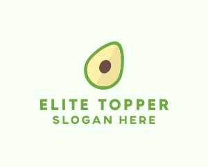 Vegetarian Avocado Fruit  logo design