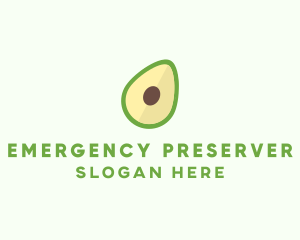 Vegetarian Avocado Fruit  logo design