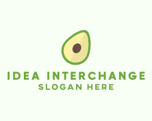 Vegetarian Avocado Fruit  logo design