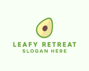 Vegetarian Avocado Fruit  logo design