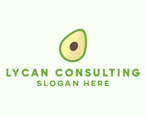 Vegetarian Avocado Fruit  logo design