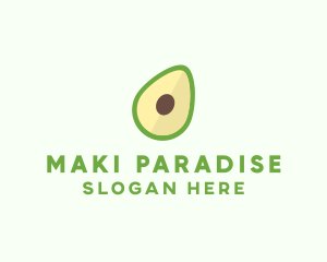 Vegetarian Avocado Fruit  logo design