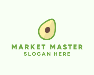 Vegetarian Avocado Fruit  logo design