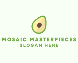 Vegetarian Avocado Fruit  logo design