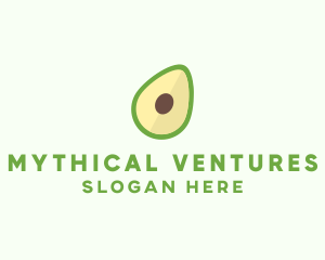 Vegetarian Avocado Fruit  logo design