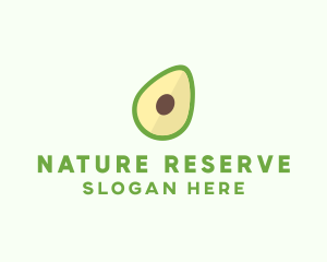 Vegetarian Avocado Fruit  logo design