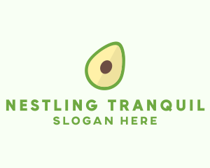 Vegetarian Avocado Fruit  logo design