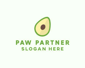 Vegetarian Avocado Fruit  logo design