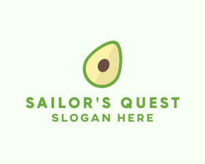 Vegetarian Avocado Fruit  logo design