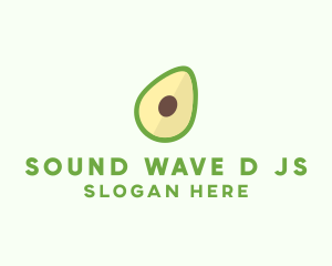 Vegetarian Avocado Fruit  logo design