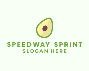 Vegetarian Avocado Fruit  logo design